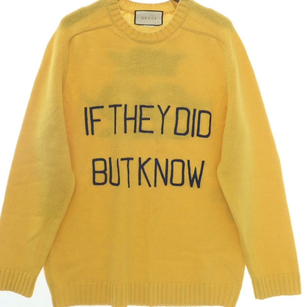 Gucci Men's "If They Did But Know" Sweater Sz M - Picture 9 of 9